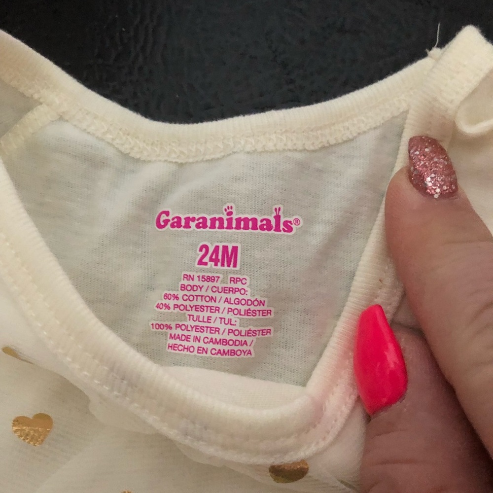 White and gold shirt